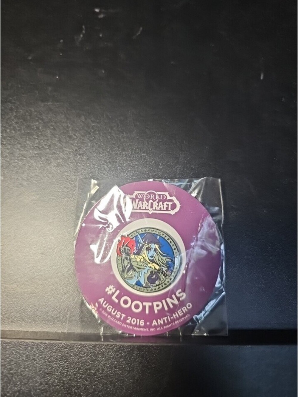 Anti-Hero - Warcraft - August 2016 - Loot Crate Pin - Blizzcon